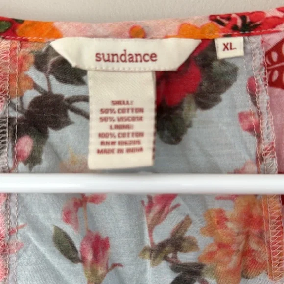 Sundance Pink and Blue Patterned Mini Dress - Picture 3 of 7